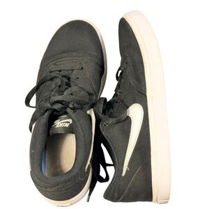 Nike SB Check Canvas Shoes Womens 6.5 Black White Skate Sneaker 921463-010 Y2K